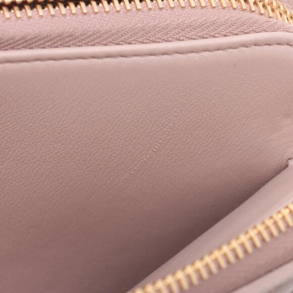 Prada Nappa Impuntu Leather Chain Wallet Pink Beige - Picture 10 of 13